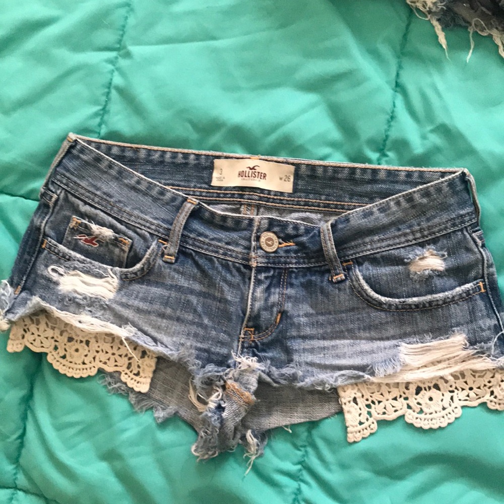 Hollister denim shorts